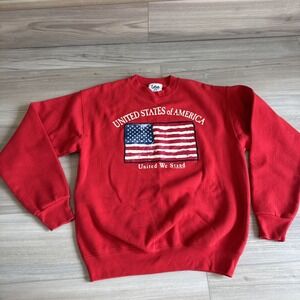 Vintage Lee Sport United States of America United We Stand Sweatshirt‎ Size XL